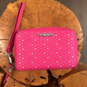 Stella & Dot Chelsea hot pink tech wallet